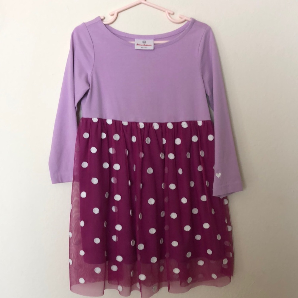 Girls dress Hanna Anderson  Size 5T 110 cm purple/violet soft tulle dress